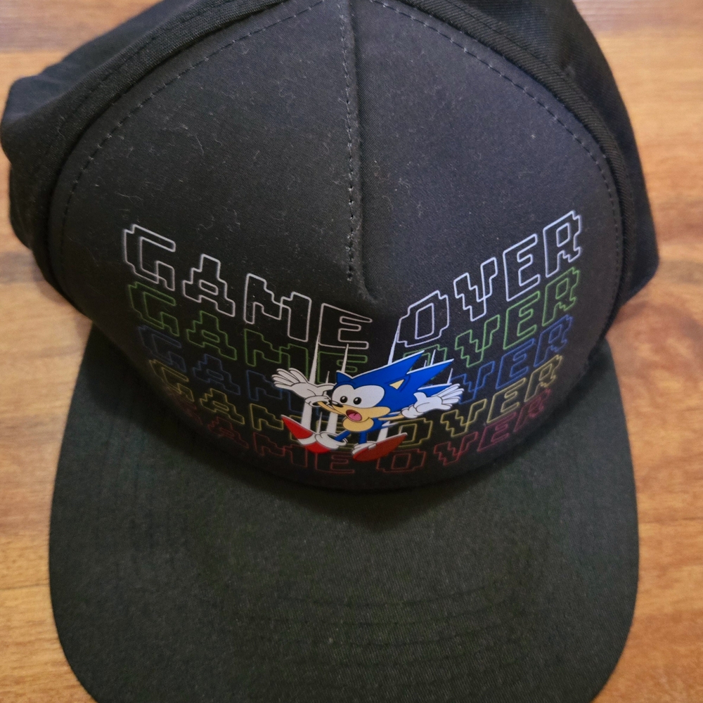 Black Sonic the Hedgehog Cap
